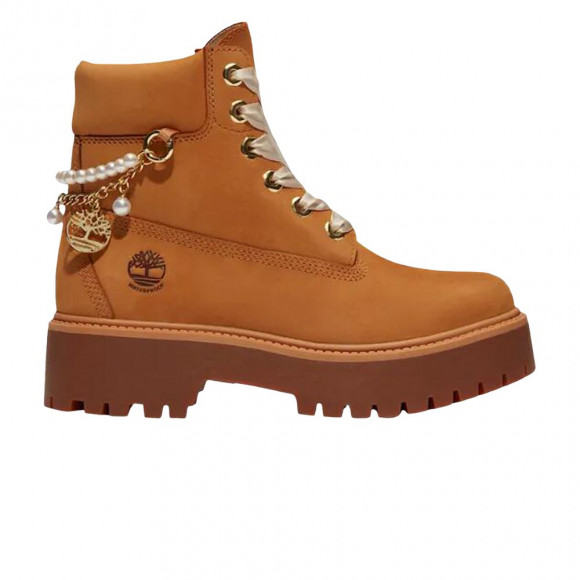 Timberland Wmns 6-Inch Waterproof Platform Boot Stone Street 'Wheat Nubuck' | Brown | Women's Size 9.5 - TB0A5QQ804Y