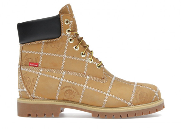 Supreme x Timberland 6 Inch Premium Waterproof Boot 'Patchwork - Wheat' | Tan | Men's Size 7 - TB0A5TBZ-754