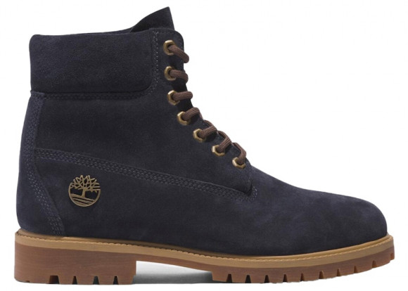 Timberland Heritage 6 Inch Lace Up Waterproof Dark Blue Suede - TB0A6821-EP3