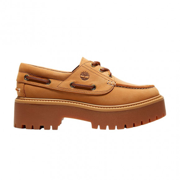 Timberland Wmns Stone Street Platform Boat Shoe 'Wheat' | Brown | Women's Size 5 - TB0A6AUS231