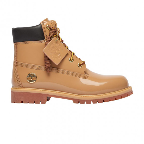 Timberland 6 Inch Premium Waterproof Boot Patent Big Kid 'Wheat' | Tan | Kid's Size 4 - TB0A6BETA3K