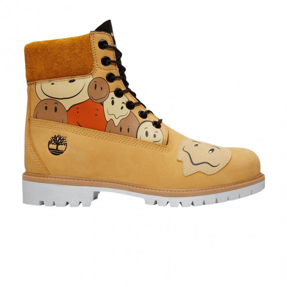 CNSTNT DVLPMNT x Timberland Wmns 6 Inch Premium Waterproof Boot 'Melted Smileys' | Yellow | Women's Size 9.5 - TB0A6G1R-EXM-W