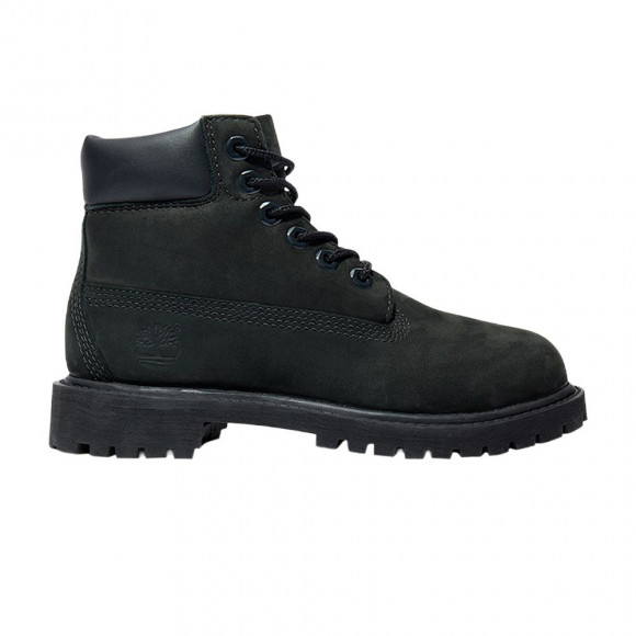 Timberland 6 Inch Premium Waterproof Boot Youth 'Black Nubuck' | Kid's Size 13.5 - TB112707-001