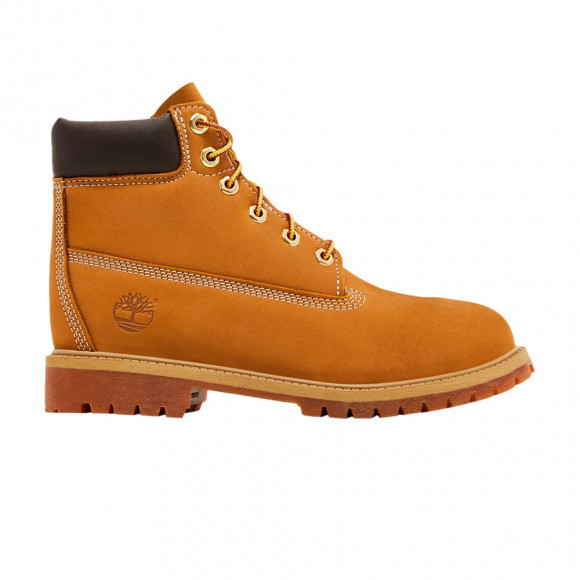 Timberland 6 Inch Waterproof Premium Boot Junior 'Wheat' | Brown | Kid's Size 3.5 - TB112909-713