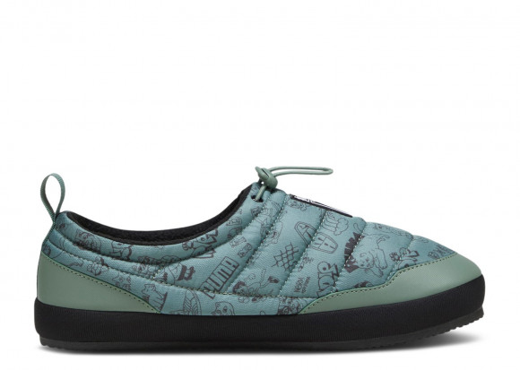Puma RIPNDIP x Puma Tuff Mocc Plus Slipper 'Allover Lord Nermal Print' | Green | Men's - Tuff-Mocc