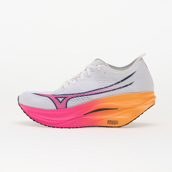 Sneakers Mizuno Wave Rebellion Pro 3 White/ Pink Tetra/ Tang Orange - U1GD253311