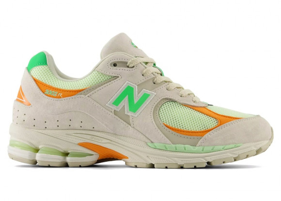New Balance Unisex 2002R Sneakers - Beige/Green/Orange - U2002RZD