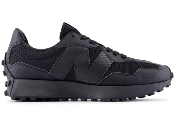 New Balance 327 Black Carbon Fiber Logo - U327SCA