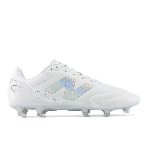 New Balance Unisex 442 Elite FG V3 Soccer Shoes - White/Grey - U41F2D7
