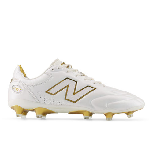 New Balance Unisex 442 Elite FG V3 First Edition Soccer Shoes - White/Brown - U41F2RH