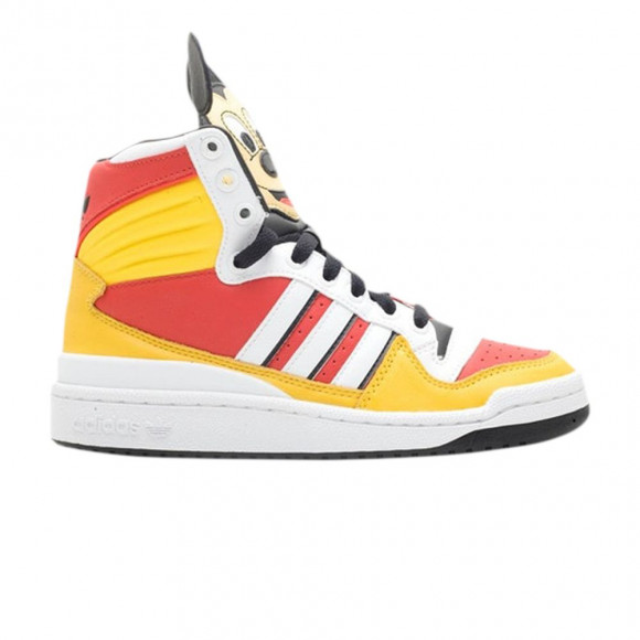 Disney x Adidas Jeremy Scott High 'Mickey Mouse' | Red | Men's Size 10 - U43037