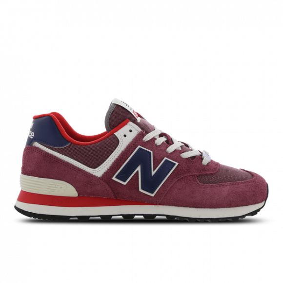 New Balance Unisex 574 in Red/Blue Suede/Mesh - U574RX2
