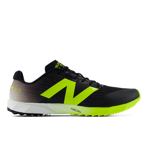 New Balance Unisex FuelCell XC7 v5 Running Shoes - Black/Green - U78MX