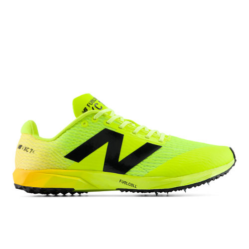 New Balance Unisex FuelCell XC7 v5 Running Shoes - Green/Orange - U7935