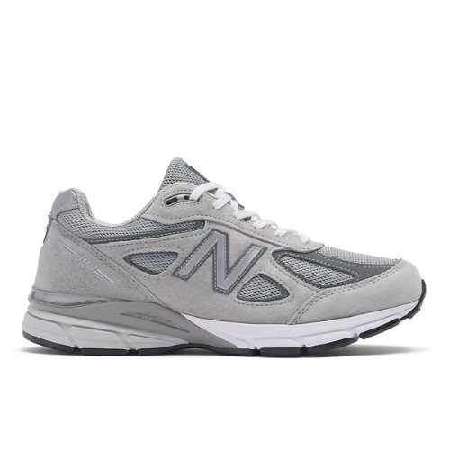 New Balance Unisex Made in USA 990v4 Core in Gris/Gris, Leather, Talla 36 - U990GR4