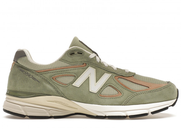 New Balance Unisex Made in USA 990v4 in Verde, Leather - U990GT4