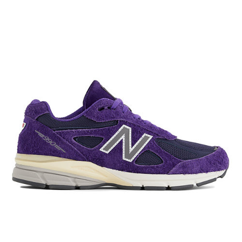 New Balance Unisex Made in USA 990v4 in Morada/Violet/Gris/Gris, Leather, Talla 36 - U990TB4