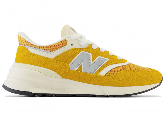 New Balance Unisex 997R in Yellow/White Suede/Mesh - U997RCB