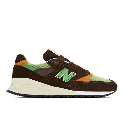New Balance Unisex Made in USA 998 in Verde, Leather - U998BG