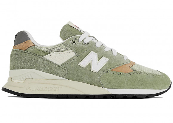 New Balance Unisex Made in USA 998 in Verde, Leather - U998GT