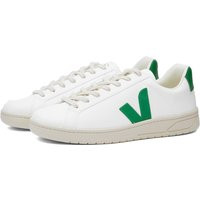 Veja Men's Urca Retro Sneakers in White/Emeraude - UC0703163B