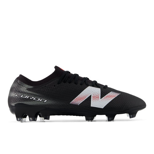 New Balance Unisex Furon Pro FG V9 Soccer Shoes - Black/White - UF2F92V
