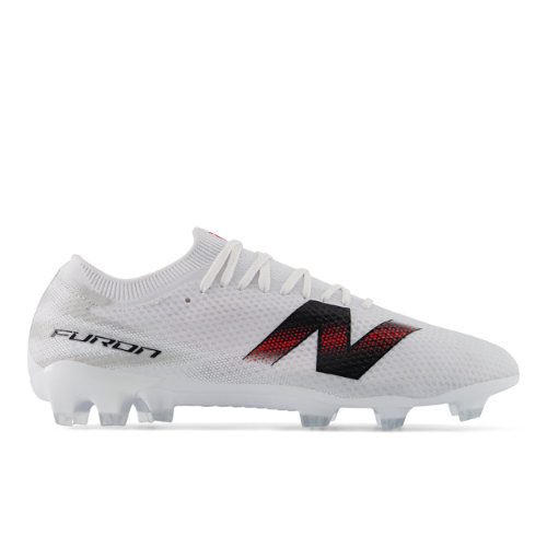 New Balance Unisex Furon Pro FG V9 Soccer Shoes - White/Black - UF2F9HA