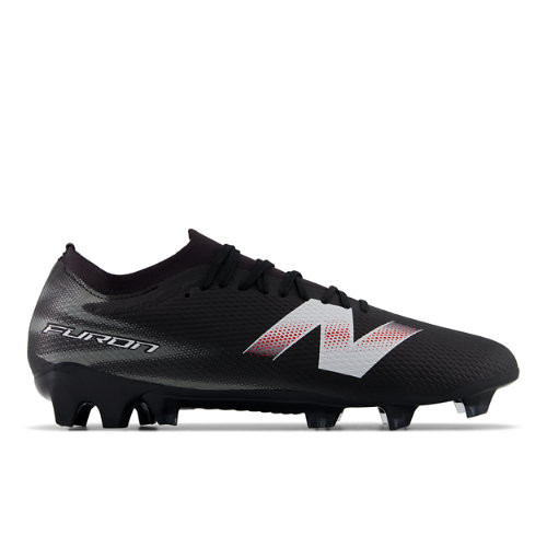 New Balance Unisex Furon Team FG V9 Soccer Shoes - Black/White - UF3F1PY
