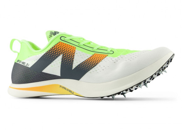 New Balance Unisex FuelCell SuperComp MDXv3 Running Shoes - White/Green/Orange - UMDELRSF