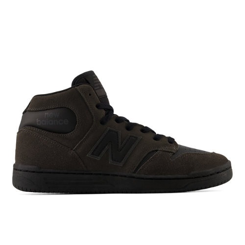 New Balance Unisex NB Numeric 480 High Skateboarding Shoes - Grey/Black - UN480HGB