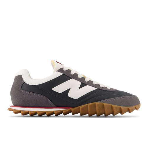 New Balance Unisex RC30 in Grey/White/Red Suede/Mesh - URC30AG