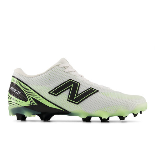 New Balance Unisex FreezeLX v5 Low Lacrosse Shoes - White/Black - UREEZ43F