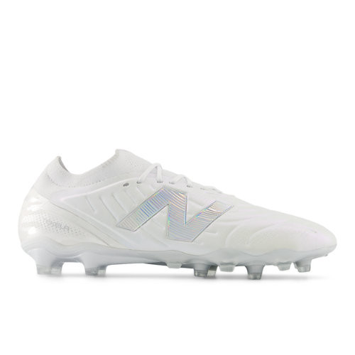 New Balance Unisex Tekela Elite Low FG V5 Soccer Shoes - White/Purple/Grey - UT1FL96O