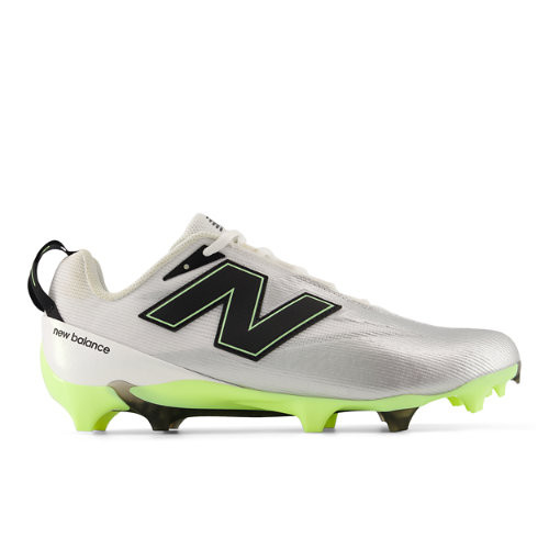 New Balance Unisex BurnX5 Lacrosse Shoes - White/Green - UURNL3HJ