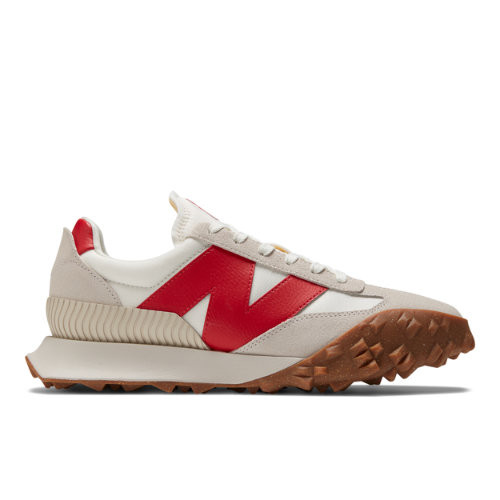 New Balance Men's XC-72 in White/Red Suede/Mesh - UXC72VB