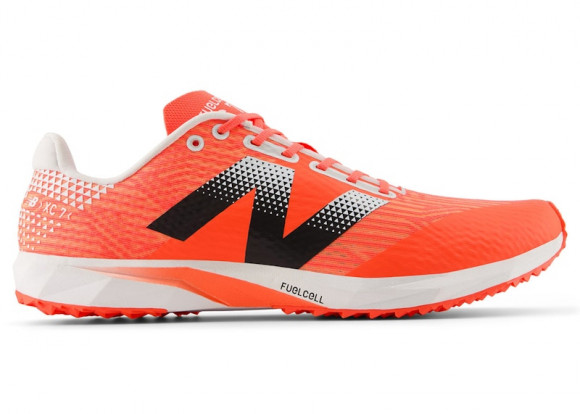 New Balance Unisex FuelCell XC7 v5 Running Shoes - Red/Black/White - UXCR7CU5