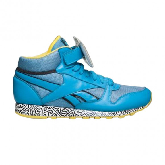 Kieth Haring x Reebok Classic Leather Mid Strap Lux 'Barking Dogs' | Multi-Color | Men's Size 13 - V44586