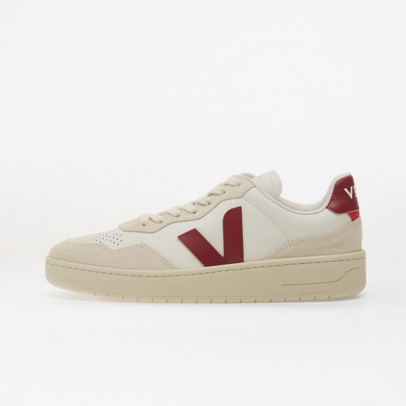 Sneakers Veja V-90 O.T. White/ Marsala/ Natural - VD2021723B