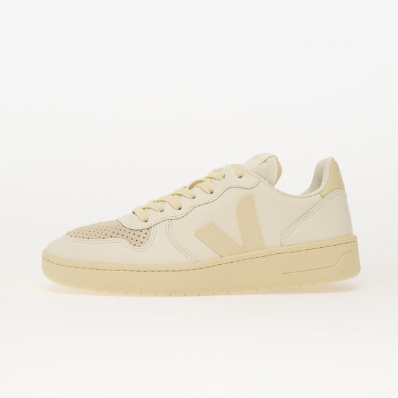 Sneakers Veja V-10 Leather Pure_Calcaire - VI0220498B