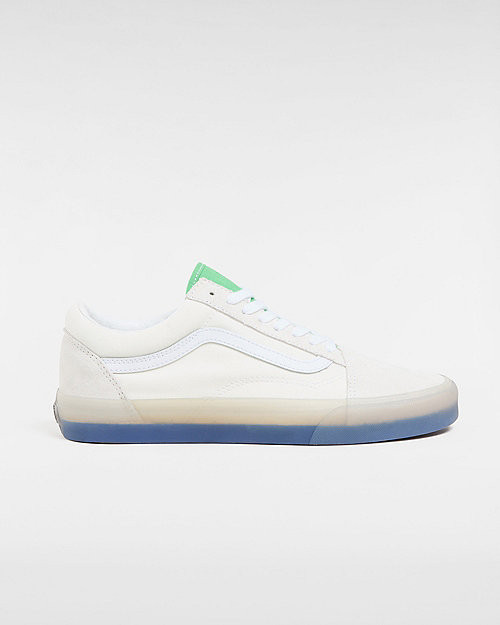 VANS Old Skool Shoes (translucent White/green) Unisex White - VN0005UFWGR