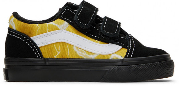 Vans Baby Black & Yellow Old Skool V Sneakers - VN0005W2Y23