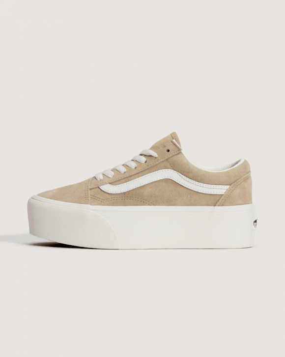 Vans - Old Skool Platform Shoes, Man, Beige - VN0009PZ4MG