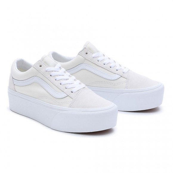 VANS Old Skool Stackform Shoes (marshmallow) Women White - VN0009PZCCZ