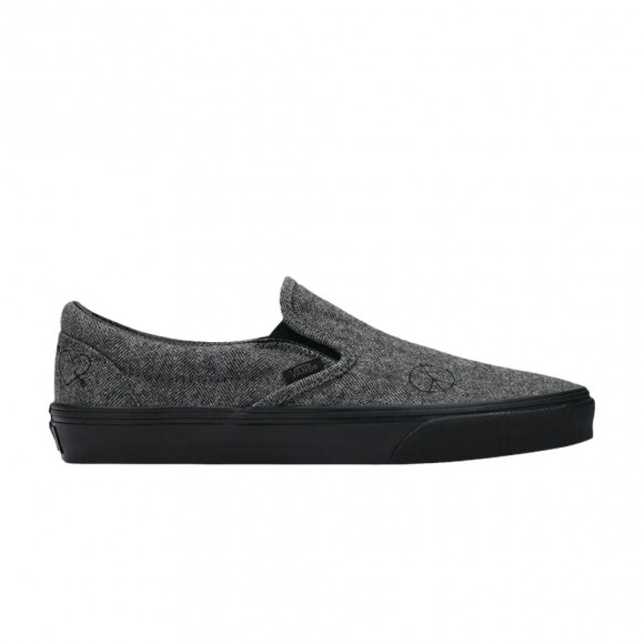 Vans Classic Slip-On 'Wool - Grey Black' | Men's Size 6.5 - VN000BVZ239