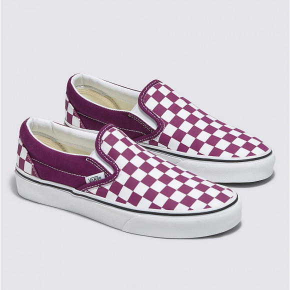 afwijzing Exclusief Pidgin women Purple, VANS Checkerboard Color Theory Classic Slip - vans drops new  slip ons translucent rubber soled and all - on Shoes (dark Purple) Men