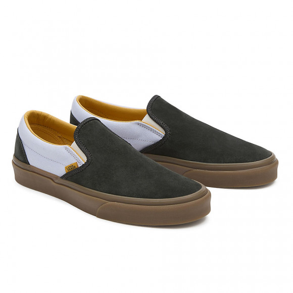 VANS Classic Slip-on Shoes (tri Pop Black/light Blue) Men,women Grey - VN000BVZYP0