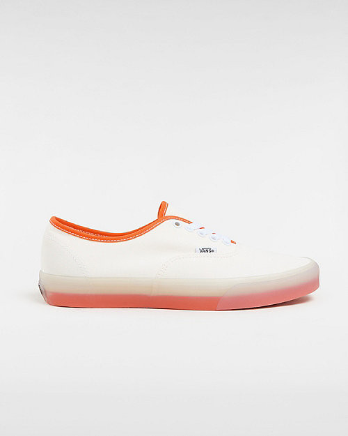 VANS Authentic Shoes (translucent Sidewall White/orange) Unisex White - VN000BW5Z34