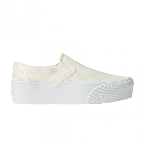Vans Classic Slip-On Stackform 'Checkerboard - White' | Men's Size 11 - VN000CN1CJ7