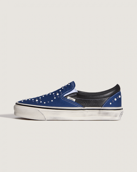 Vans - Ténis Classic Slip-On Premium, male, Azul - VN000D9PIND