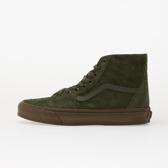 Sneakers Vans SK8-Hi Tapered Hairy Suede Olive/ Gum - VN000DCH0QR1